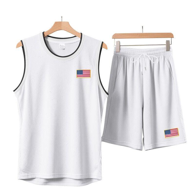 Männerkleeder Summer Nei Männer Sportanzug Basketballanzug Atmungsaktiv_voghion.com