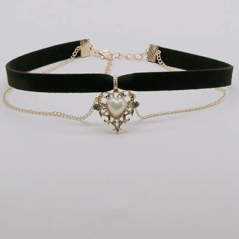 Gargantilla Veet de cadena de color dorado de doble capa lista para usar, collar corto de mariposa de moda para mujeres, niñas, estudiantes, estética gótica_voghion.com