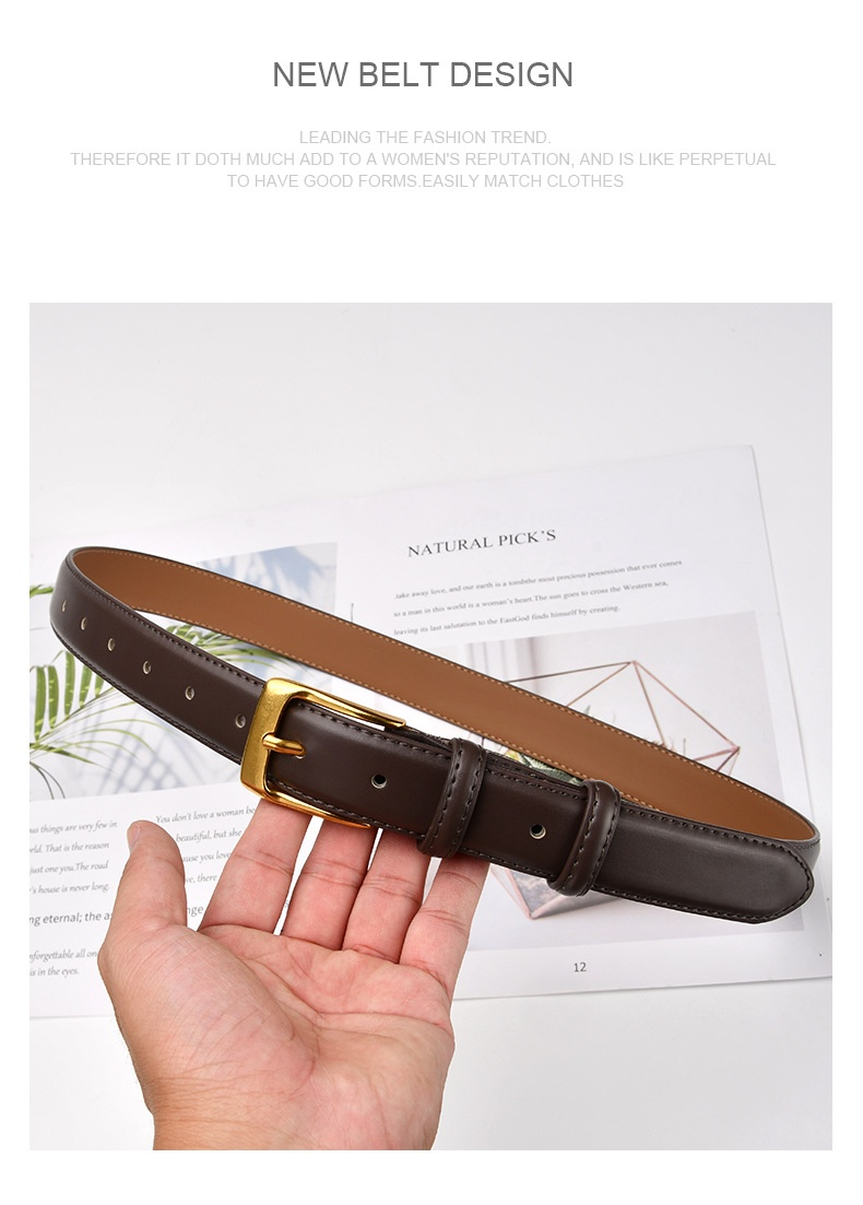 2024 Europäischer und amerikanischer neuer Vintage-Gürtel für Damen, Netz-Rot-Rindsleder-Damengürtel, lässiger, einfacher Hosengürtel, vielseitiger, mehrfarbiger Hosengürtel_voghion.com