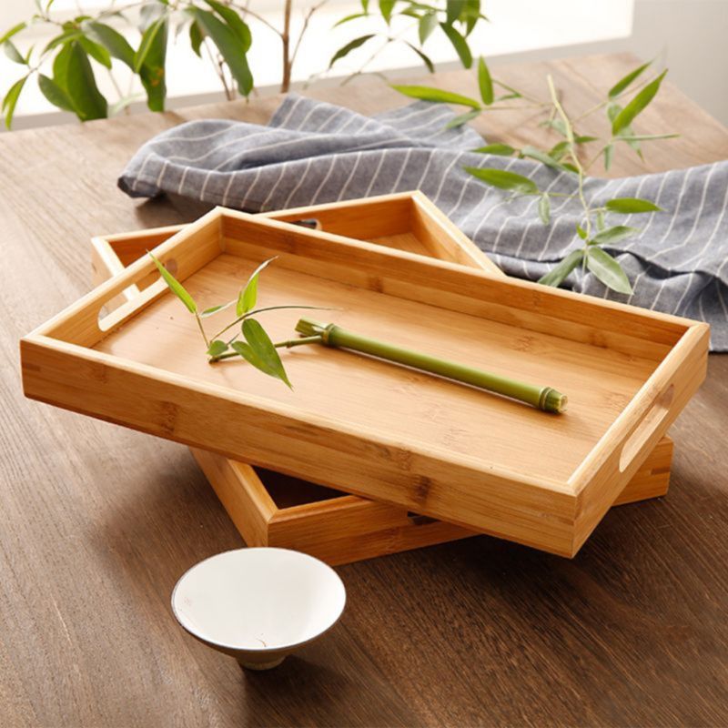 Kung-Fu-Teetablett aus Bambus – Obstteller mit Griff_voghion.com