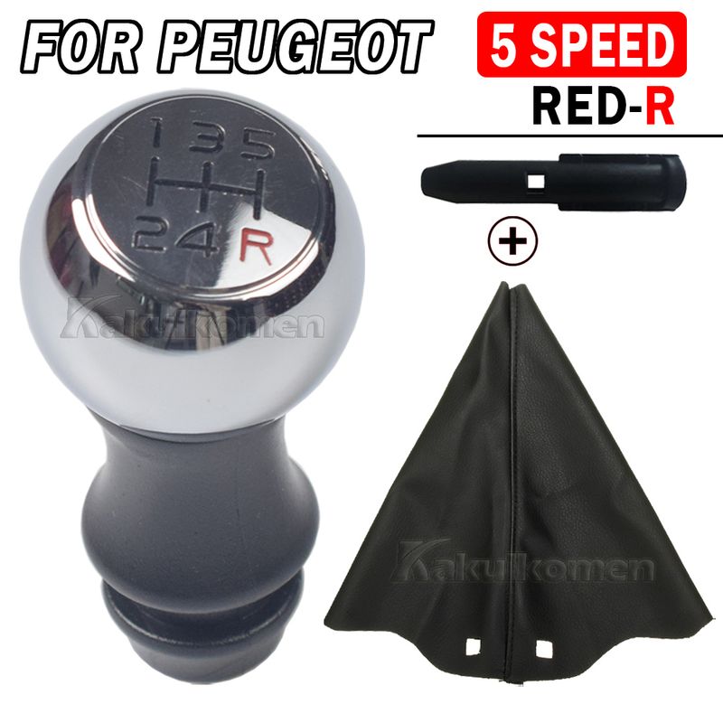 5/6 Geschwindigkeit MT Schaltknauf Hebel Schalthebel Stick für Peugeot 106 206 306 406 107 207 307 407 301 308 2008 3008 Citroen_voghion.com