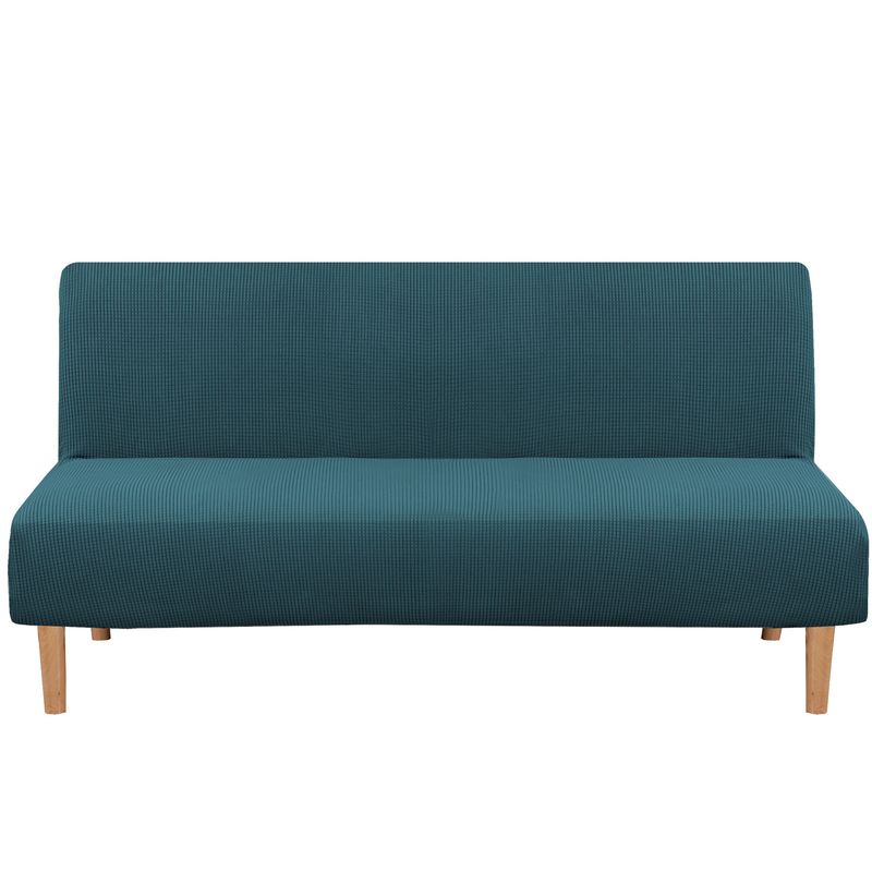 Copridivano universale elasticizzato, copridivano a copertura totale per divano letto senza braccioli, protezione antiscivolo elastica per divano, copridivano lavabile_voghion.com