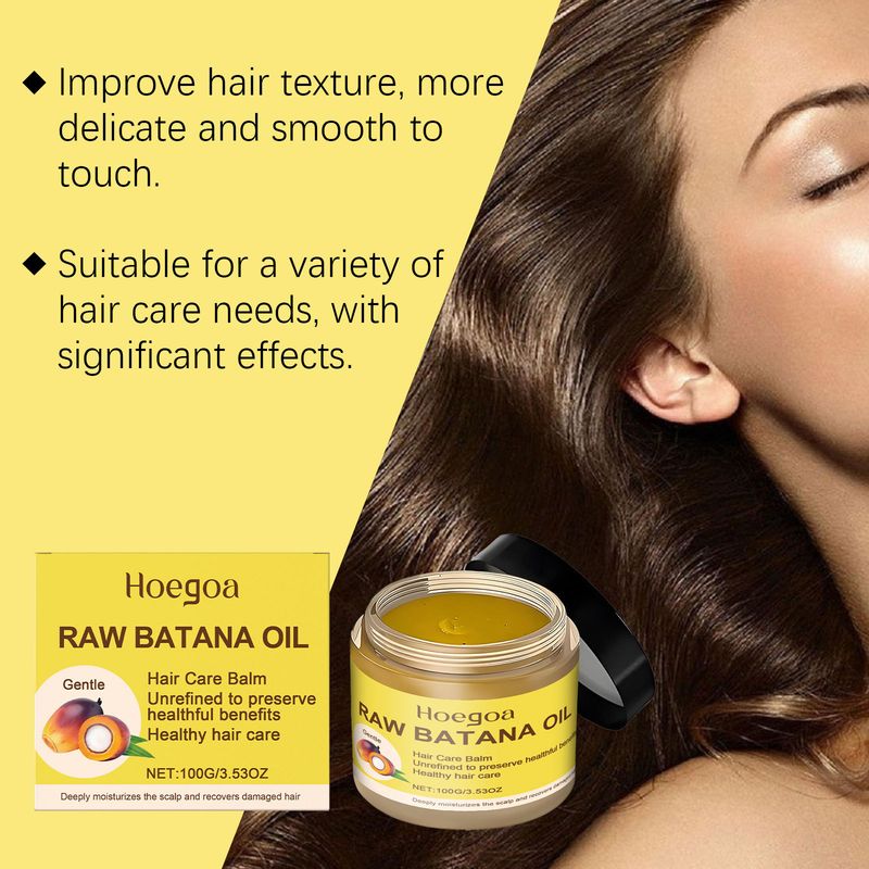 Hoegoa Batana Crema Essenziale Detergente per Massaggio al Cuoio Capelluto Secco e Nutriente per Capelli_voghion.com