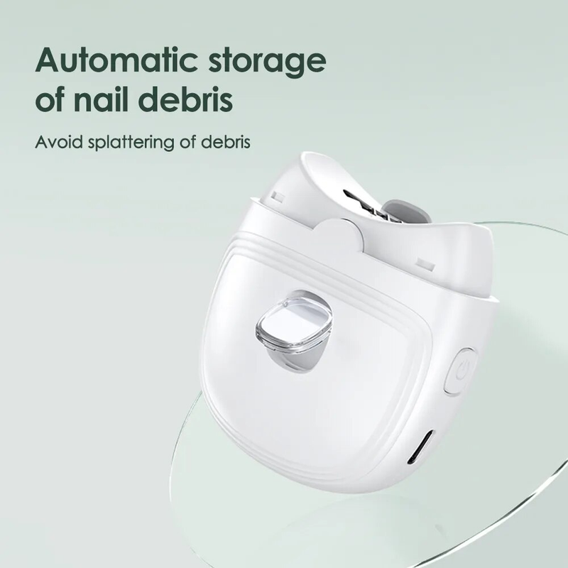 Güzellik Bakım mağazası Makas Şarj Edilebilir Elektrikli Mini Clipper Çocuk Yetişkinler Için Otomatik Tırnak Giyotin Manikür Parlatma Ile_voghion.com