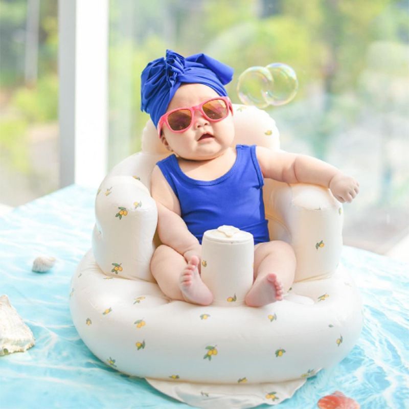 Ins Sgabello da bagno pieghevole portatile per bambini, sedia anti-caduta, sedia da scuola, divano gonfiabile in PVC, sedia da allenamento_voghion.com