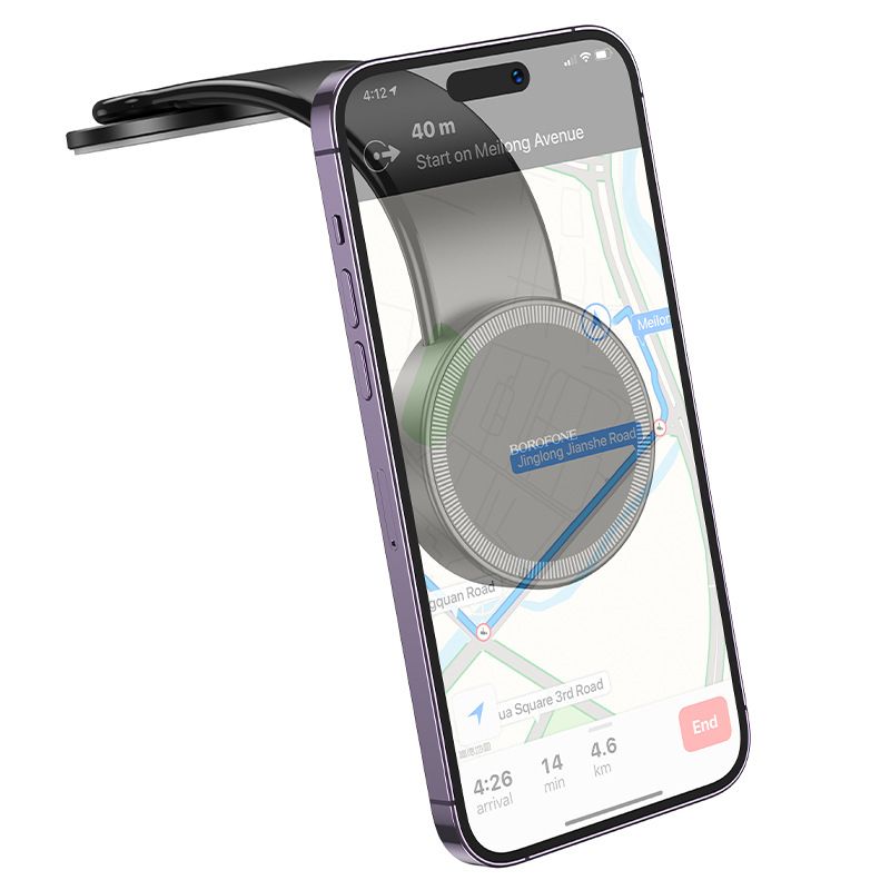 Music Festival BH113 ist geeignet für Apple Center Console Navigation Stand, kreisförmige magnetische Saugnapf Auto Telefonhalter_voghion.com