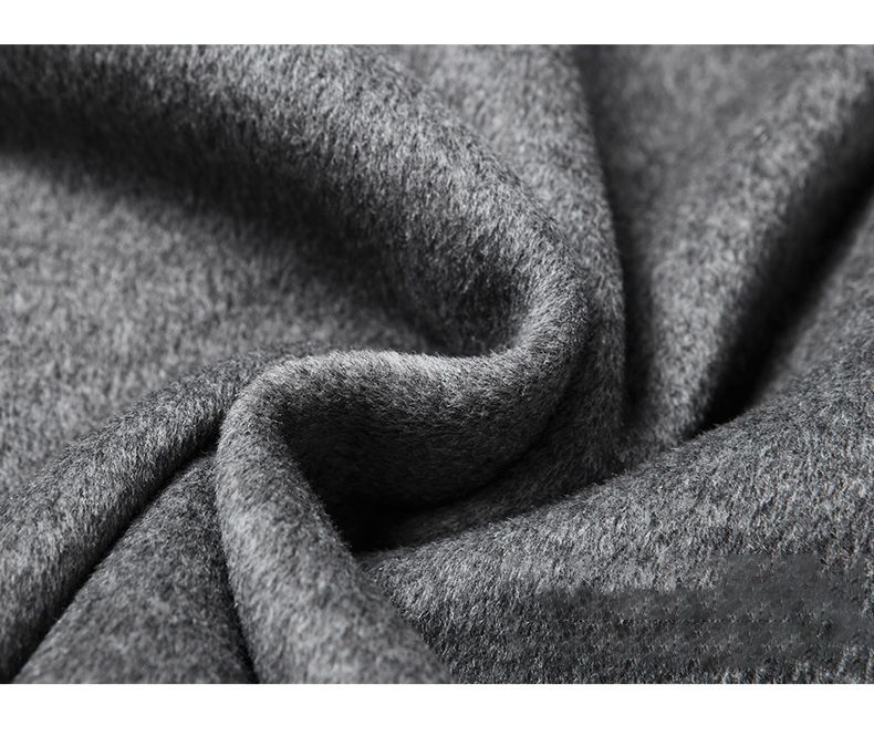 Abrigo de lana de longitud media para hombre, cuello de traje, abrigo informal de lana, chaqueta para hombre, talla grande, abrigo de algodón y grueso._voghion.com