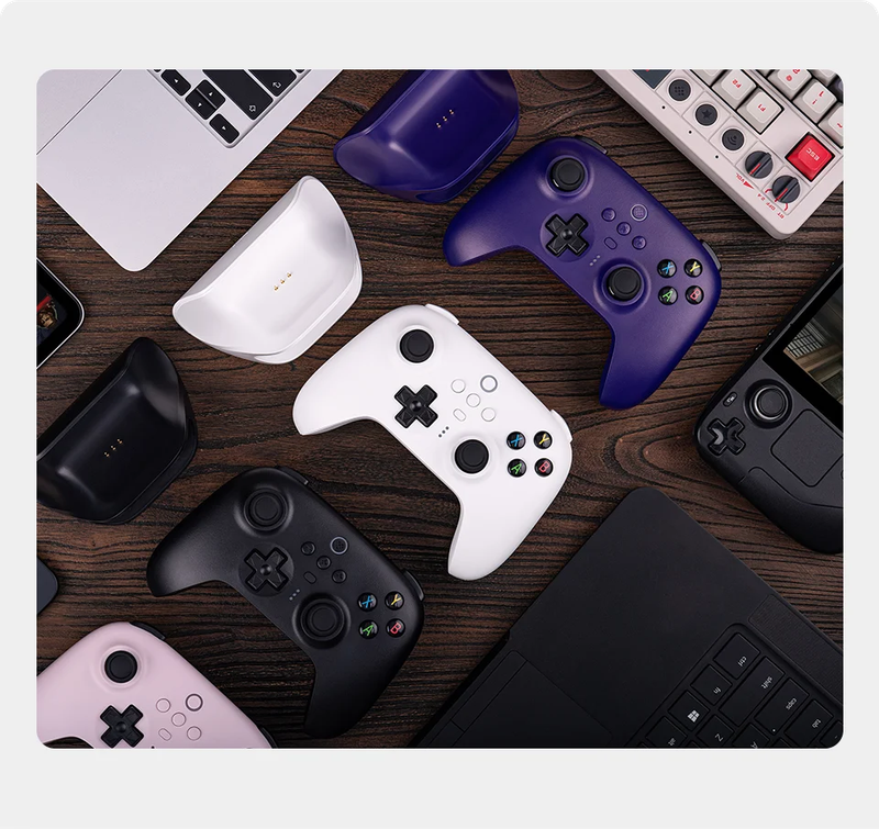 8BitDo - Nuovo wireless 2.4G definitivo, aggiornamento joystick effetto Hall, controller di gioco per PC, Windows Steam Deck, Android_voghion.com