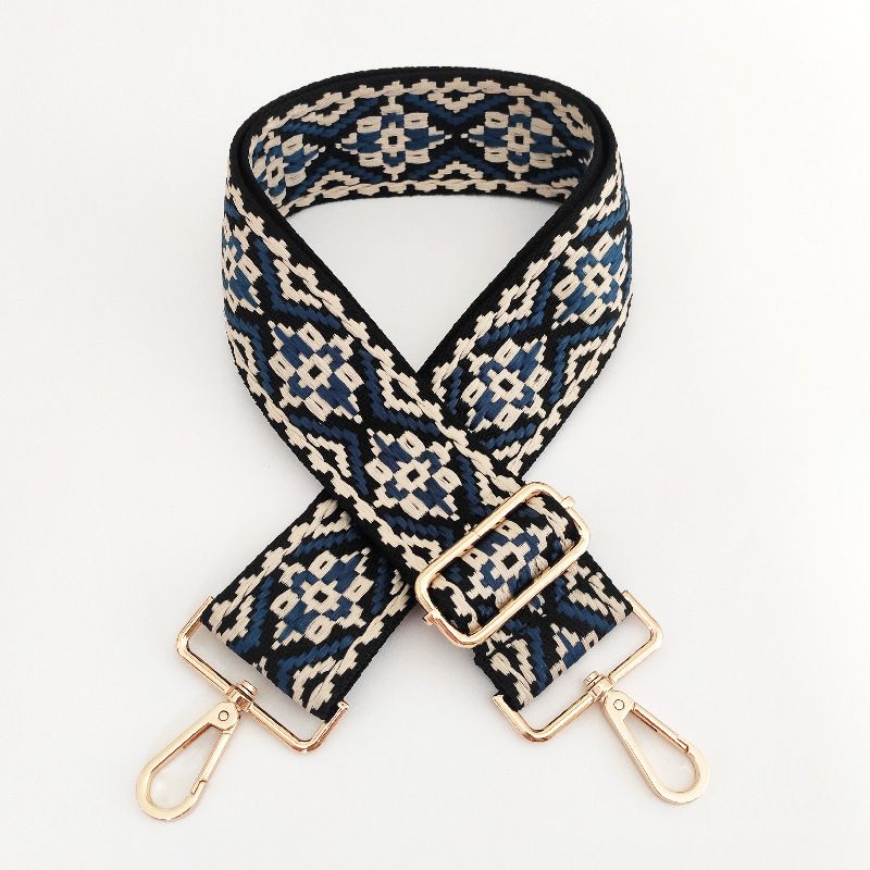 Pièces et accessoires de sac style jacquard large bandoulière réglable sac messager accessoires de sac sangle réduisant la charge sangle de sac épaissie_voghion.com
