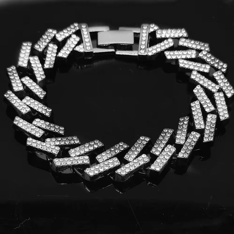 Diamond Watch Bracelet Box Set Hip Hop Gift Set_voghion.com
