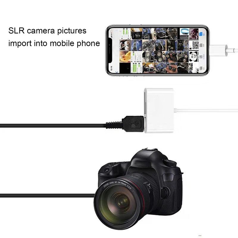 3-in-1 Multifunctional USB 2.0/Type-C U Disk TF Card Reader OTG Adapter for Mobile Phone_voghion.com