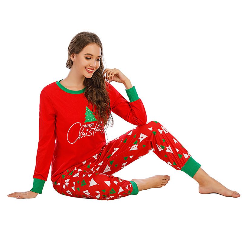 Christmas Edition 2025 Spring New Women's Loose Homewear Pajamas Long Sleeve Set_voghion.com