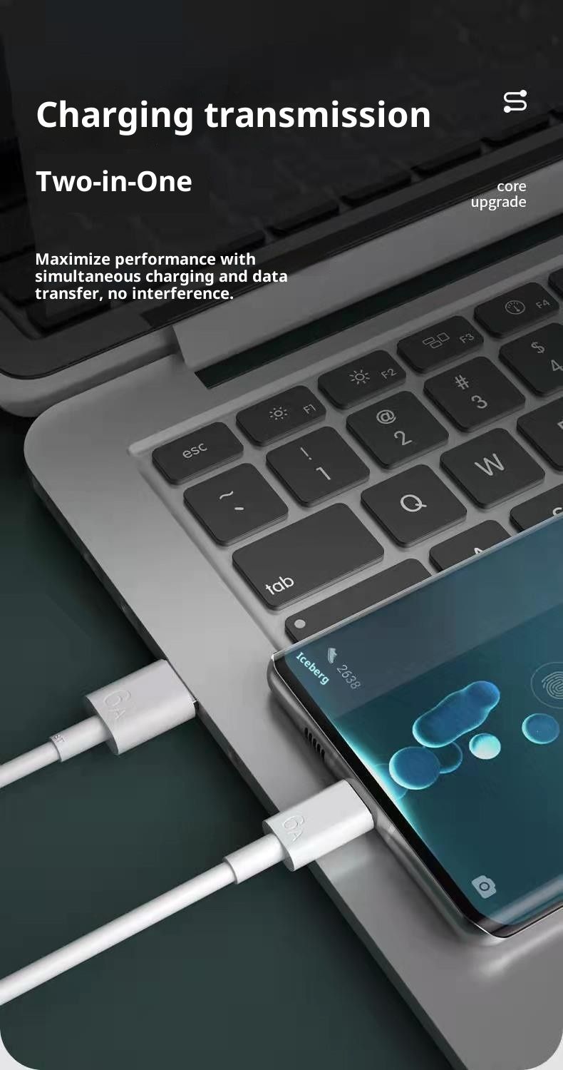 Digitex Android Data Power Bank Wireless Charging Cable Type-c Compatible With Mobile Phones Mate70/60pro6A_voghion.com