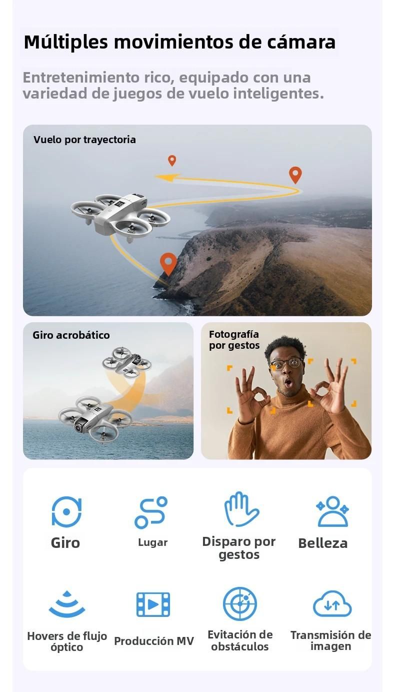 Drohnen-Luftbildfotografie HD 4K Dual GT3 RC Quadcopter mit optischem Fluss und Hindernisvermeidung Mini-UAV Geschenk für_voghion.com