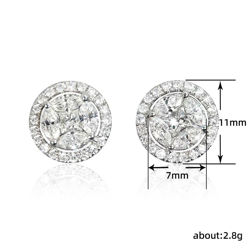 Unisex Jewelry Fashion fashion multi-color zircon earrings temperament crystal earrings jewelry_voghion.com