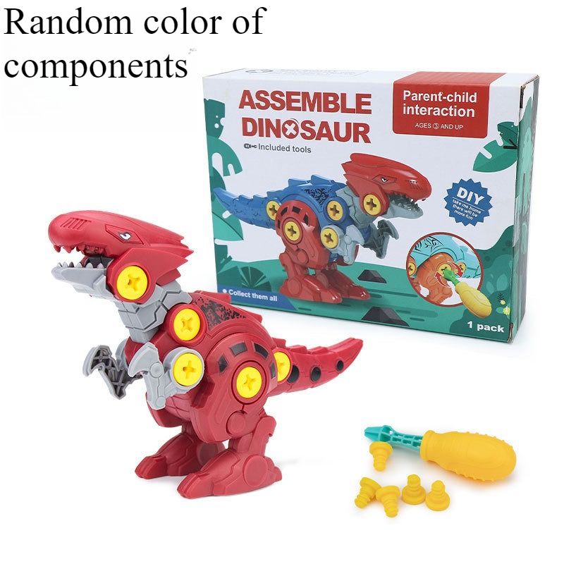Vendita calda Tiktok Smontaggio Dinosauro Giocattolo Fai da Te Assemblaggio Ingegneria Veicolo Bambini Uomini Intellettualmente Stallo Giocattoli_voghion.com