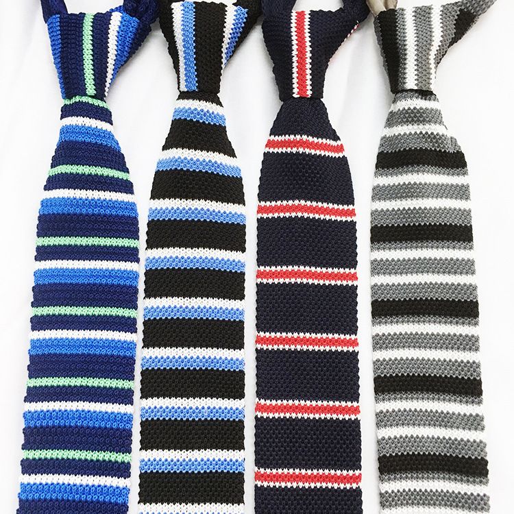 Cravatta da uomo in stile coreano, casual, versatile, lavorata a maglia in lana, britannica, a punta, stretta_voghion.com