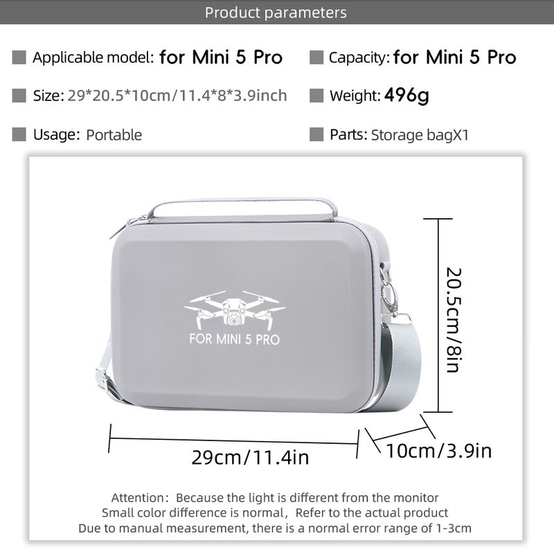 5 Pro Storage Bag Carrying Case Remote Control Battery Drone Body Shoulder Handbag For DJI RC 2 Accessories_voghion.com