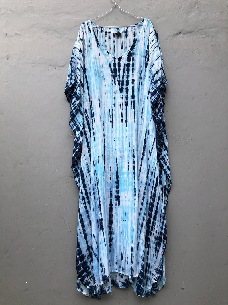 Robe de plage en rayonne pour femmes, tenue de vacances à fleurs teintes _voghion.com