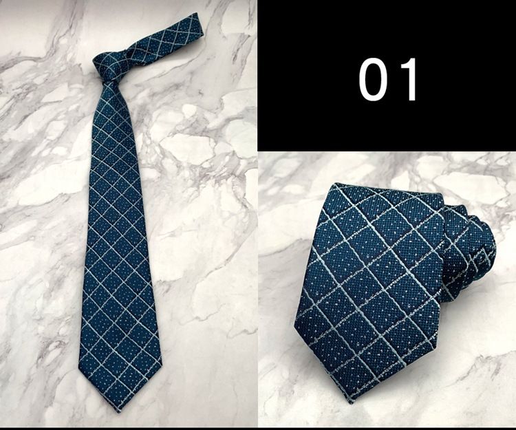 Tie, men's formal attire, business, leisure, fashion, handcrafted wide edition indigo blue forest style trendy and_voghion.com