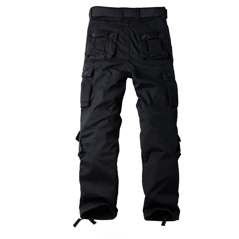 Herre bomull Kamuflasje Cargo bukser Rette ben Løse fritidsbukser Wear Wear Wear Bukser Herre_voghion.com