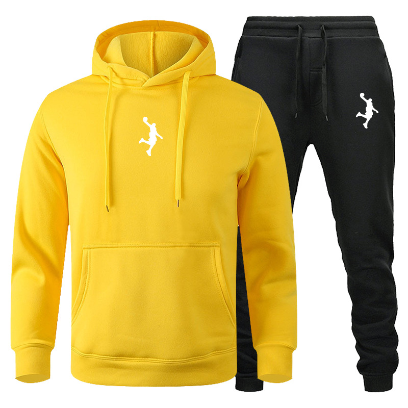 Ensemble de pulls pour hommes, vêtements de sport décontractés, ensemble de pulls pour couple à manches longues automne et hiver, ensemble de pantalons de salle de bain deux pièces_voghion.com
