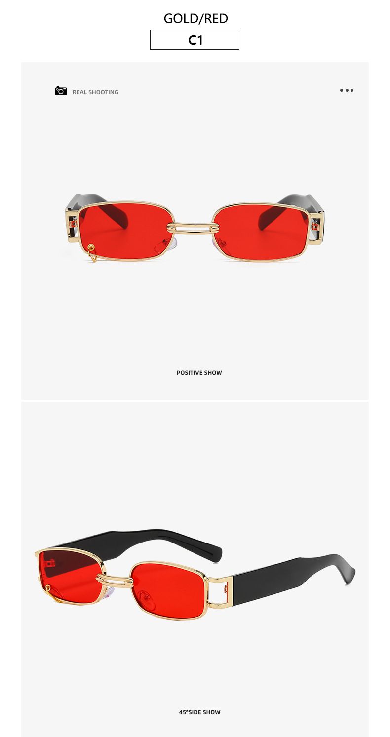 Nowe kwadratowe okulary przeciwsłoneczne damskie Markowe okulary przeciwsłoneczne Small Rectangle UV400 Męskie czarne okulary przeciwsłoneczne Retro okulary dla kobiet_voghion.com