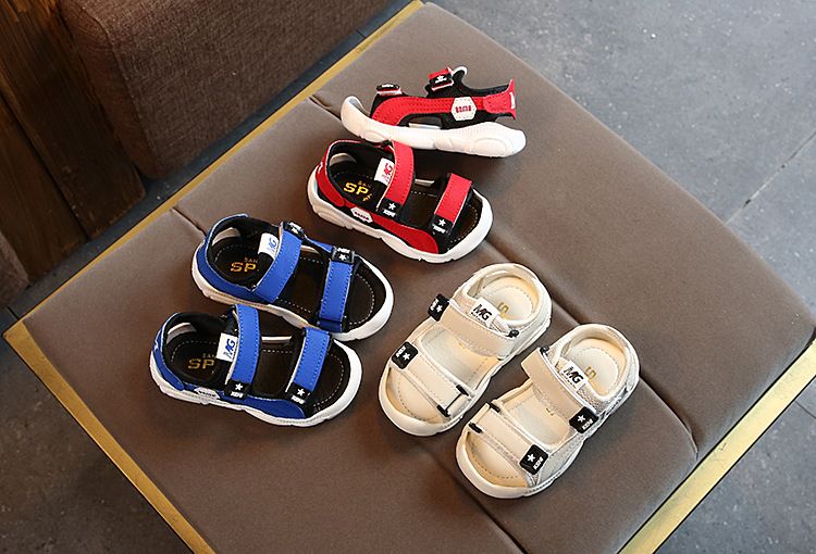 2024 Sommer Neue Kinder Strandschuhe für Jungen mit weicher Sohle, Stirnband Anti-Kick, leichte Sandalen für Mädchen_voghion.com