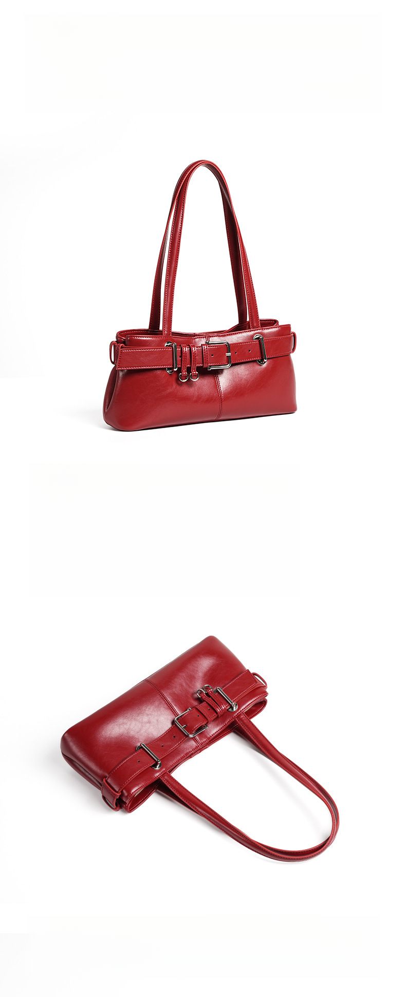 Südkorea Nischendesign 2025 Neue Unterarmtasche Cool Belt Lock Rindsleder Große Kapazität Handtasche Mode Vielseitig Freizeit Personalisiert_voghion.com