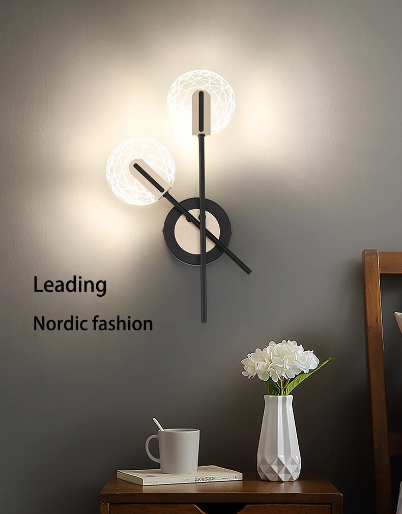 LED-Lampe, Schlafzimmer, nordische Lampen, Wohnzimmer, Wand-Nachttischlampe, LED-Licht für Zuhause, Badezimmer, Wandleuchte_voghion.com