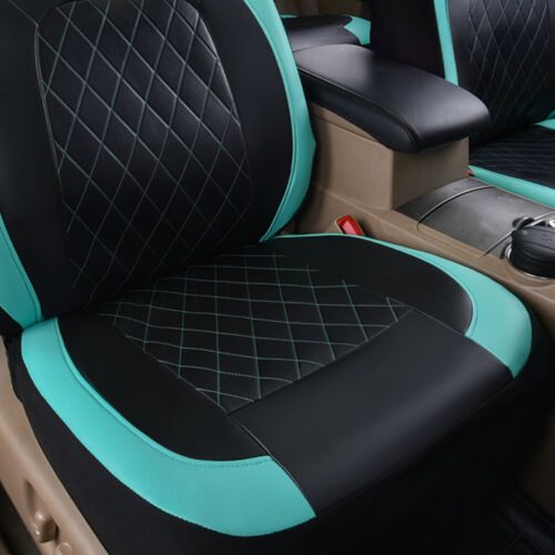 Car seat cover single line quilted bracket leather pu leather_voghion.com