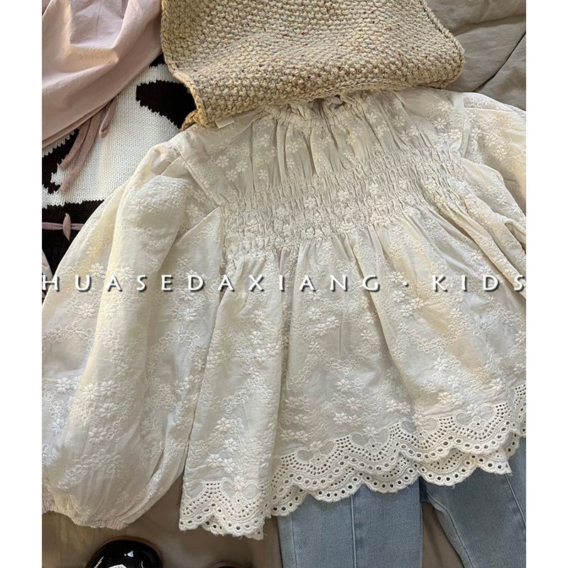 Mamma e bambini Bambini Primavera e autunno Estate Jeans alla moda Scialle lavorato a maglia Abbigliamento per bambini coreano Nuovo vestito retrò per ragazze Tendenza_voghion.com