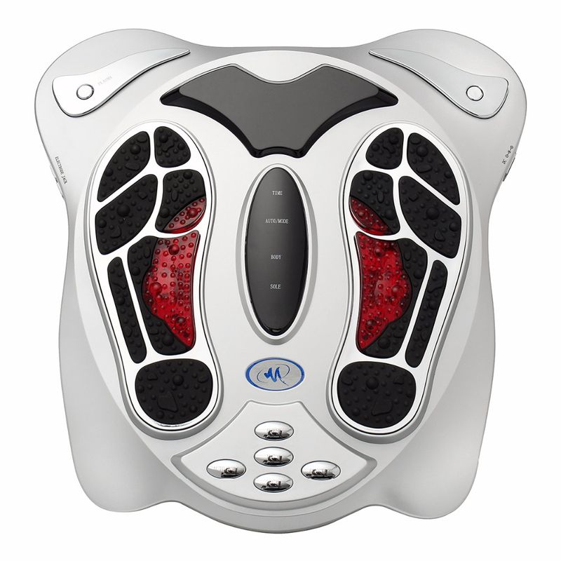 Masajeador eléctrico de pies con calor infrarrojo lejano, puntos electromagnéticos, reflexología, cinturón adelgazante, EMS, cuidado de la salud._voghion.com
