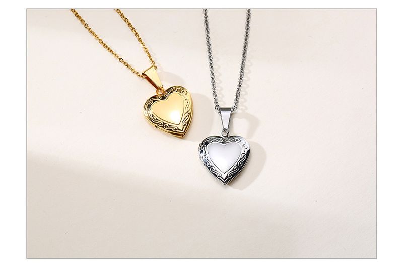 2025 New Arrivals Vnox Customize Picture Name Women Necklaces Heart Locket Pendant Family Image Personalized Anniversary Gift_voghion.com