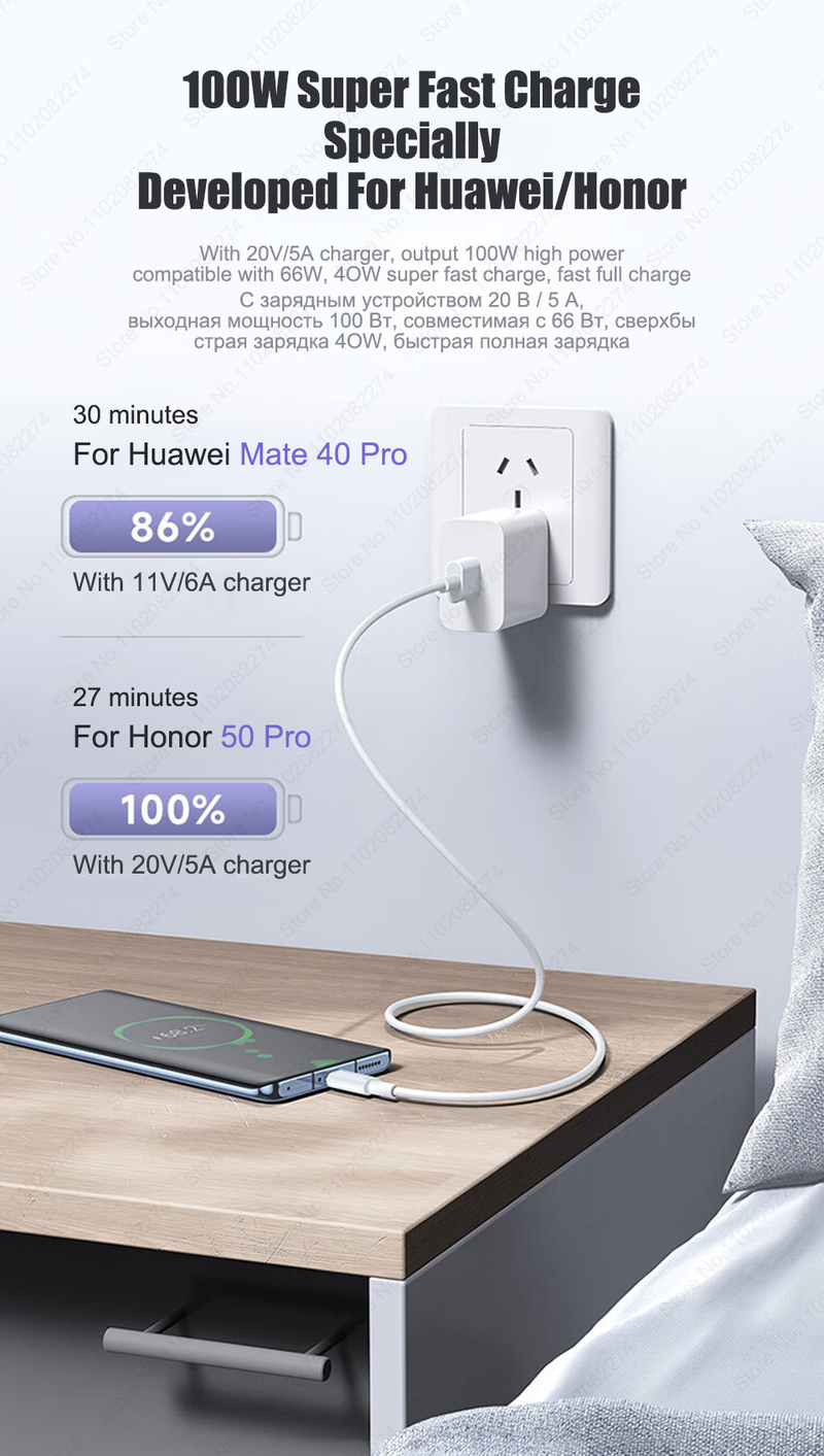 100 W-os USB C típusú szupergyors töltőkábel Xiaomi Mi 12T Pro készülékhez, gyors töltő adatkábel Huawei P50 Oneplus Realme kiegészítőkhöz_voghion.com
