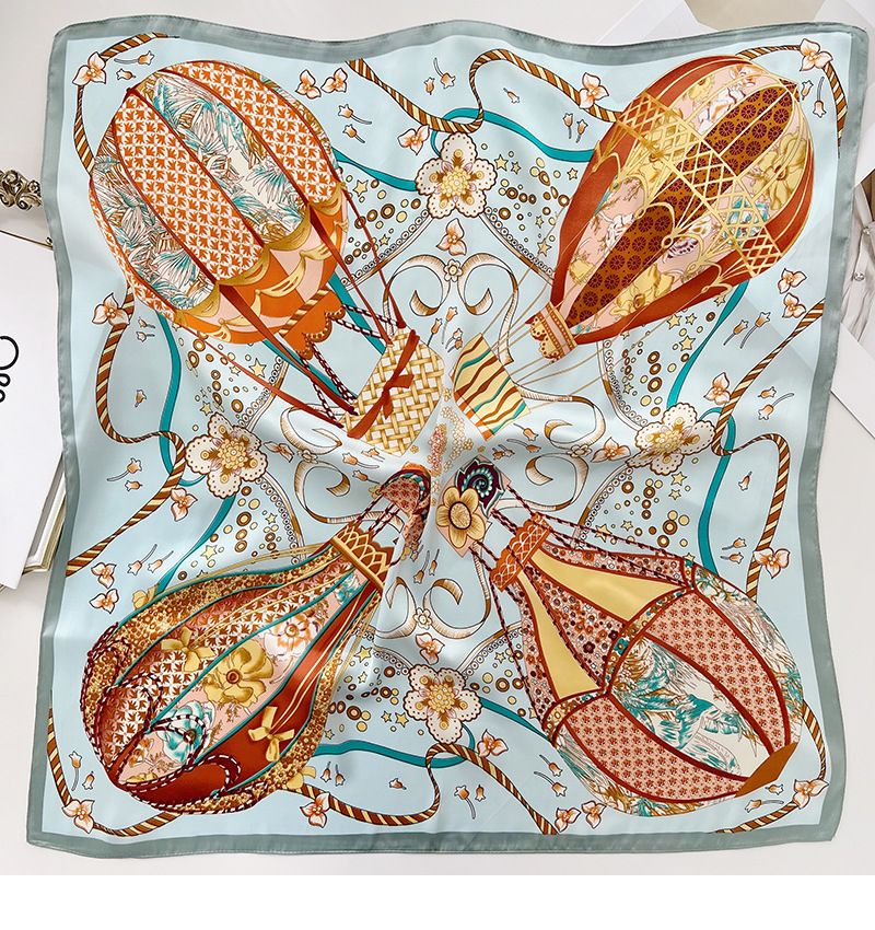 2024 Primavera/Estate Nuovo Stile Seta Piccolo Quadrato Asciugamano Cinghia Mongolfiera Versatile Foulard Cravatta Capelli Sciarpa_voghion.com