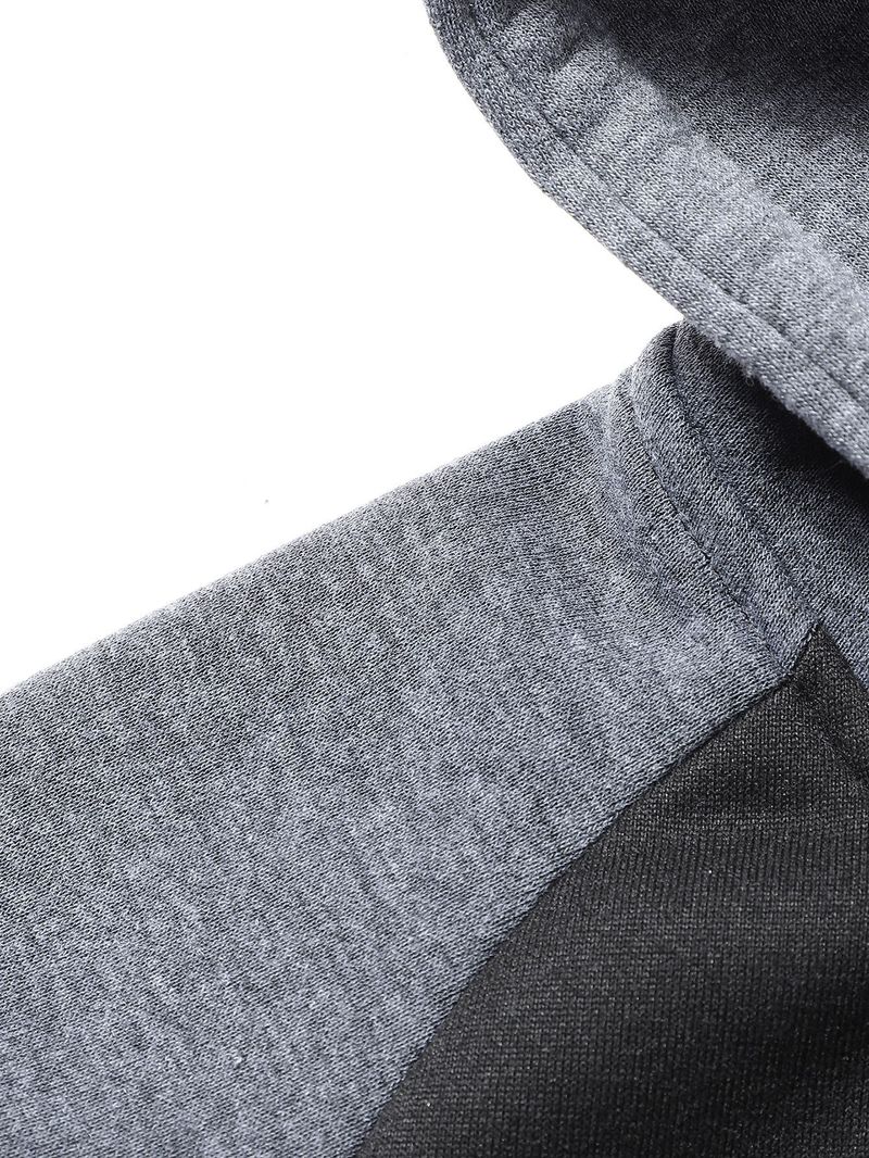 Nuevo abrigo de otoño e invierno para hombre, sudadera de manga raglán a juego con colores, top deportivo informal para hombre_voghion.com