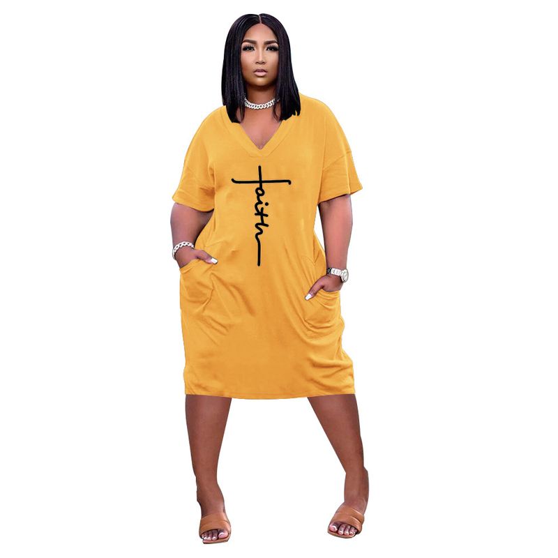 Women's Clothing Popular Independent Station Hot-selling Spring and Summer New Positioning Offset Printing Loose Large Size Dress_voghion.com