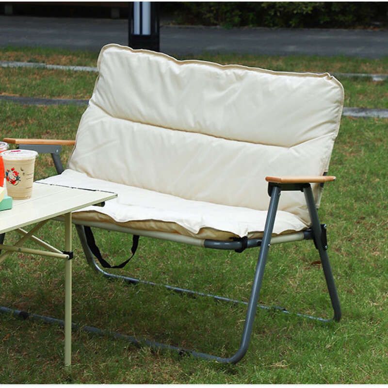 Canapea pliabilă de camping Ronghao poate sta sau culca cu pernă Recliner portabil, multifuncțional, pentru petrecerea timpului liber, pescuit._voghion.com