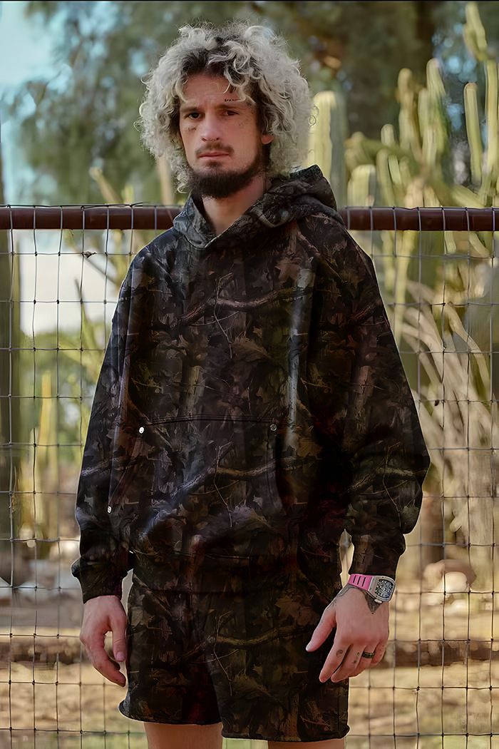 Men's Camouflage Hoodie Jogger Set - Winter Autumn Spring Running Gym Fitness Workout Tracksuit With Cotton Lining_voghion.com
