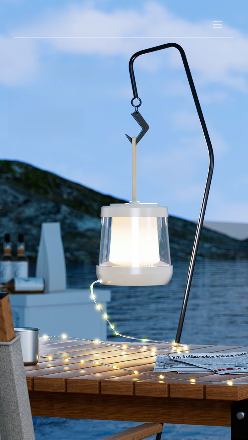Nuova illuminazione da campeggio per esterni, luce portatile impermeabile ad alta durata della batteria_voghion.com