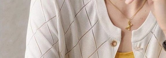 Tidlig høst vestlig stil, avslappet løs strikkekardigan i europeiske varer, aldersreduserende eksklusivt design, diamantgitterlang_voghion.com