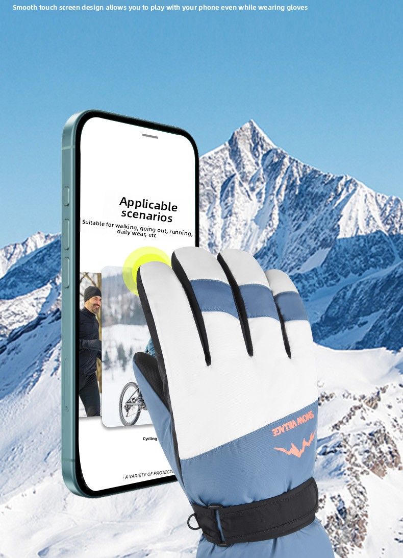 Winter für Männer und Frauen, warm, Radfahren, kältebeständig, Fleece-gefüttert, verdickt, winddicht, wasserdicht, Motorrad, Skifahren,_voghion.com