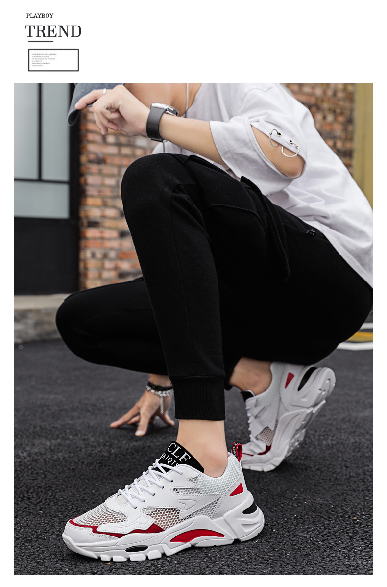 2024 summer mesh shoes men's shoes breathable hollow mesh small size young men's casual sports shoes running shoes_voghion.com