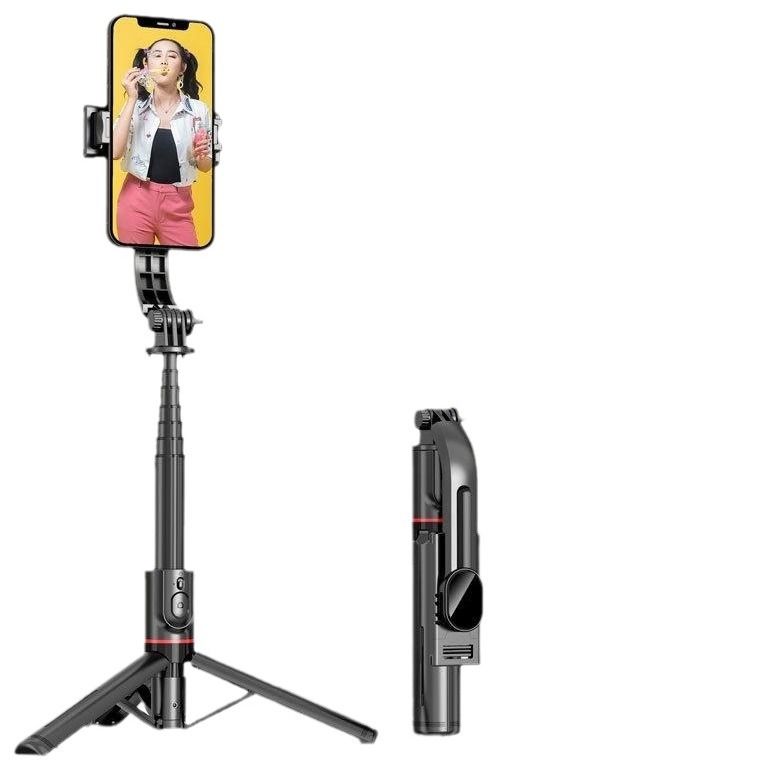L13D mobie phone sefie poe hoder handhed camera tripod integrated dua ight ive broadcast Buetooth remote_voghion.com