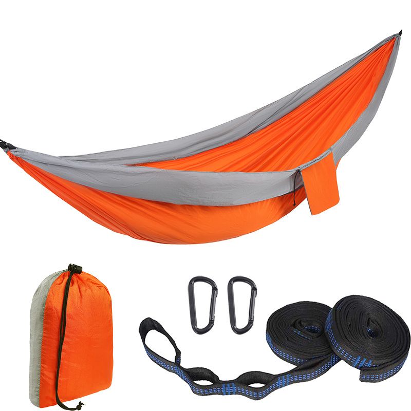 Amaca in tessuto di paracadute in nylon per esterni, singola, doppia, da campeggio, per ciclismo, da interno, per il tempo libero, altalena, sedia sospesa Shi Yi_voghion.com