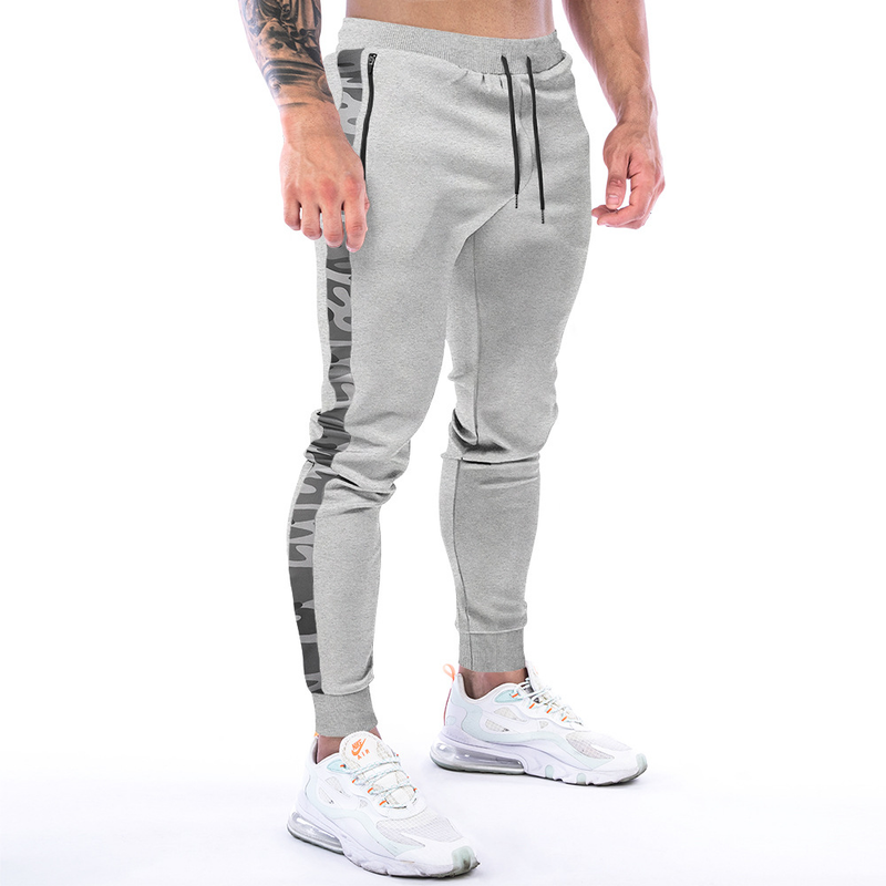 Pantaloni sportivi da fitness da uomo alla moda, nuovi e aderenti, casual e alla moda_voghion.com