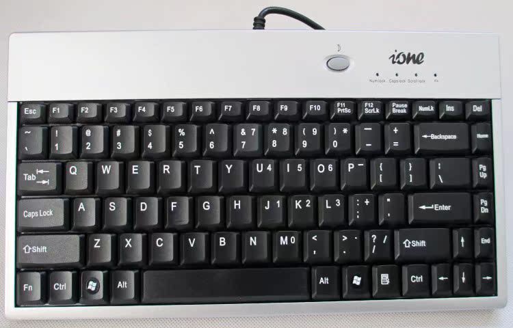 Aiwang Ione Scorpio K3 88 taustiņu īpaši plāna klēpjdatora rūpnieciskā biroja USB PS2 saskarnes vadu tastatūra_voghion.com