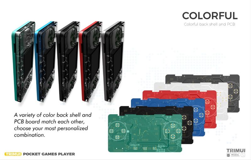 Console per videogiochi, sviluppo di soluzioni per console portatili, spot TRIMUI, modello S, lettore di carte portatile A66_voghion.com