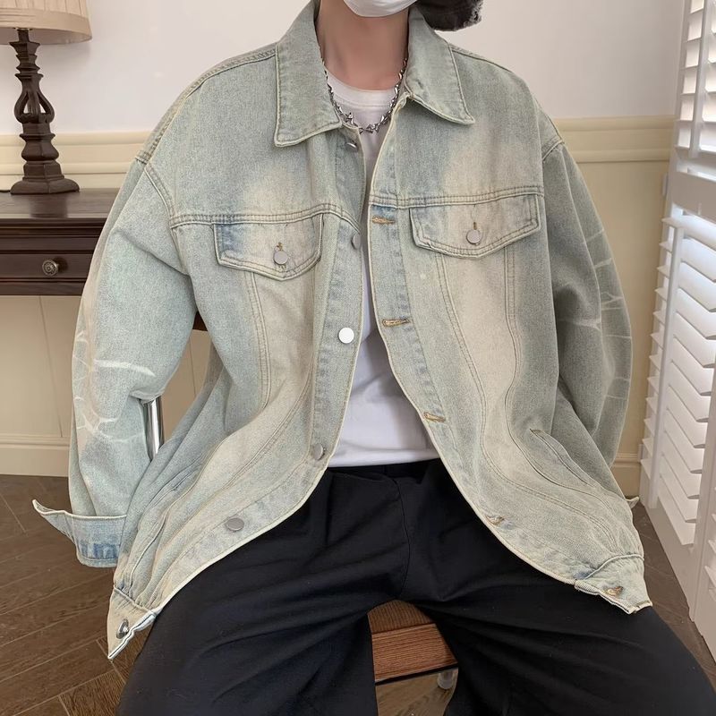 Denim für Jungen im Frühling und Herbst, Senior Feeling, Ruffian, Handsome, Fried Street, China-Chic Markenjacke, Design_voghion.com